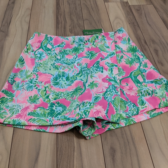 NWT! Lilly Pulitzer Cassia Skort Raz Berry Catty Shack Size 8 - Picture 7 of 15